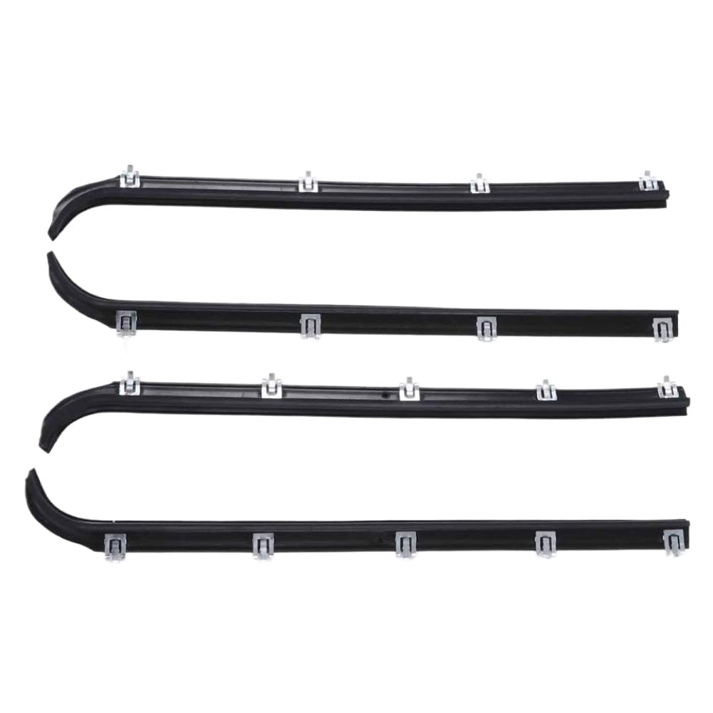 Udmeoovvs Onecolor 4Pcs Window Sweep Felts Seals Am‑41543318 Weatherstrip Kit Compatible With Bronco F150 1987-1996 F250 F350 1987-1997