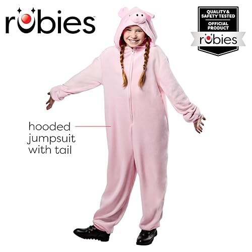 Disfraz infantil unisex Piggy jumpsuit S/M rosado miniatura 2