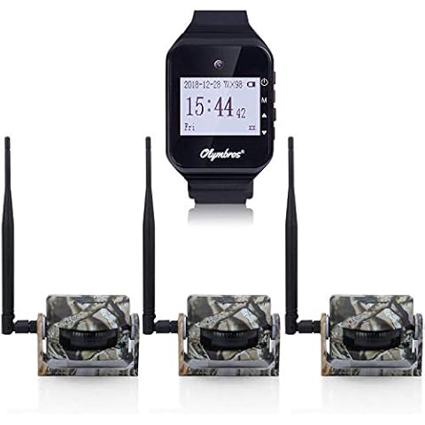 Olymbros Security Sensors/Outdoor Animals Alarm System Kit 360°20m/ Long Range IR IP54 Motion Detector&Sensor with Sound/Vibration/Visual Three Alerts for Hunting/Camping/Home Security Cover