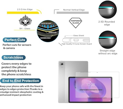 Image of Tempered Glass Screen Protector for Lenovo Idea Tab Plus 12.1 inch (2025)