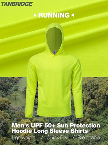 Image of 5 Pack Men's UPF 50+ Sun Protection Hoodie Shirts Long Sleeve Shirts Quick Dry Lightweight for Running Workout Hiking Fishing