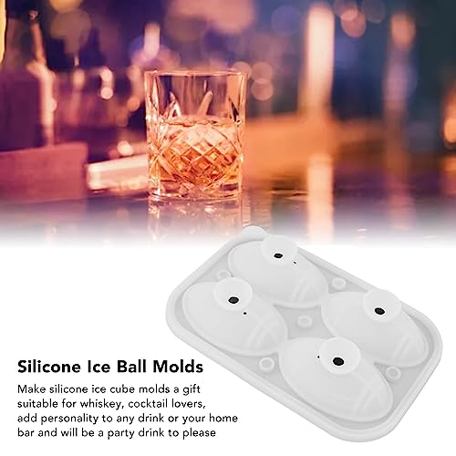 Molde de silicona para hielo, 2 piezas, esfera lenta miniatura 4