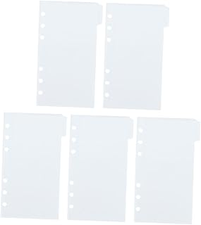 CRAFTHROU 1 Conjunto De Pasta De Blocos De Notas Clipes De Pasta Bolsa De Fichário Sacos De Dinheiro Fichário Decorativo Bolsa De Recarga De Bolso Bloco De Notas Bolsos De Fichário