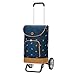 Andersen Shopper Alu Star höhenverstellbar mit Rad Ø 20cm und 41 Liter Tasche Holm blau
