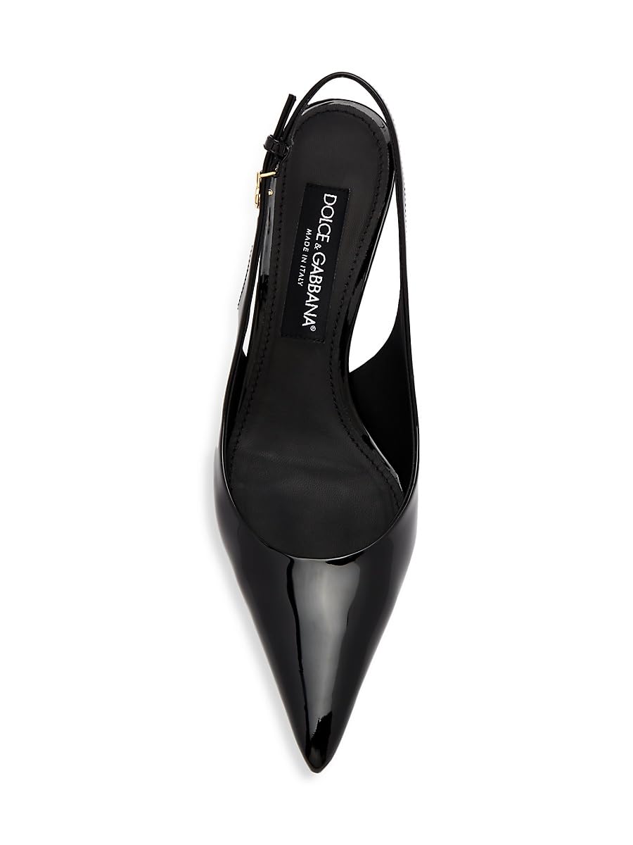Dolce&Gabbana, 60MM Leather Slingback Pumps