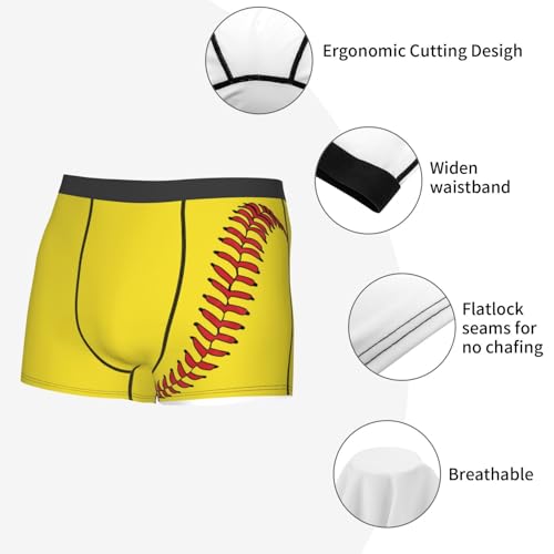 Men'S Novelty Boxer Briefs Softball Baseball Underwear For Men No Fly4