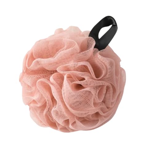 Loofah Sponges for Shower Exfoliating Cleaning Bath Loofa Body Scrubber Balls for Women Men Washing(1 pcs Pink)
