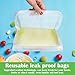 Reusable Storage Bags, 12 Pack BPA Free Reusable Bags(8 Reusable Sandwich Bags + 4 Leakproof Reusable Snack Bags), Extra Thick Freezer Bags Leakproof Silicone and Plastic Free Ziplock Lunch Bags