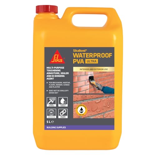 Sika SikaBond Exterior Grade Waterproof PVA Suitable For Internal And External Use Multipurpose Easy To Use 5 Litre