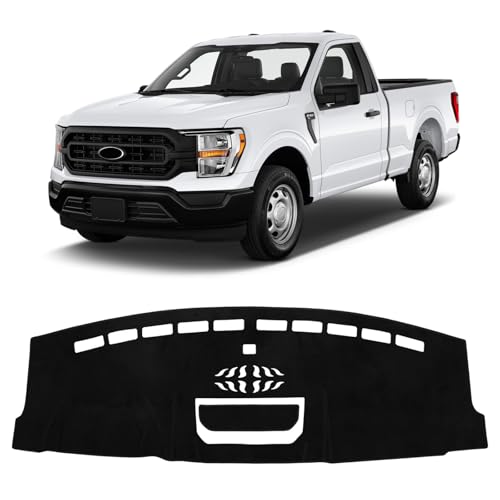 Sunsdrew Dash Cover for 2021-2026 Ford F150 Dashboard Cover Mat for F150 Accessories Sunshade Nonslip Mesh Protector No Glare