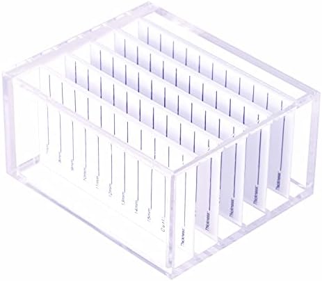 Parieo 1 Pack Acrylic Eyelash Pallet 5 Layers Eyelash Extension Storage Box Eyelashes Glue Pallet Holders Eyelash Display Storage Container Organizer