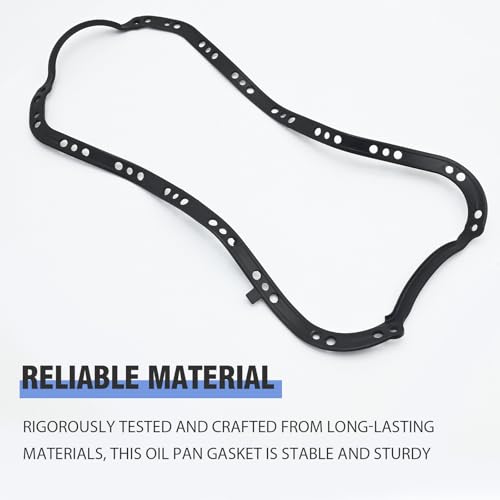 Image of Anxingo 11251-P2A-014 Oil Pan Gasket Replacement for Honda Civic 2-Door 1996 1997 1998 1999 2000 Engine Oil Pan Gasket Seal