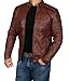 Decrum Leather Mens Jackets - Fashion Leather Coat | [1118763] Austin Brown Tall, M