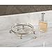 InterDesign York Lyra Bar Soap Dish for Bathroom Vanities, Kitchen Sink - Satin/Clear