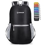 ZOMAKE Ultra Lightweight Hiking Backpack 20L, Packable Small Backpacks Water Resistant Daypack for Women Men(Black)