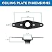 Mount-It! TV Ceiling Mount, Full Motion Height Adjustable Swivel Tilting Bracket for 42, 45, 47, 49, 50, 55, 60, 65, 70, 75, 80, 85, 90 Inch, TVs 220 Lbs Capacity