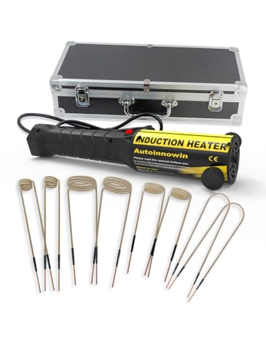 Magnetic Induction Heater Bolt Removal - 1200W 110V Heat Induction Tool with 8 - Coil and Box Case for Rusty Screw Removal