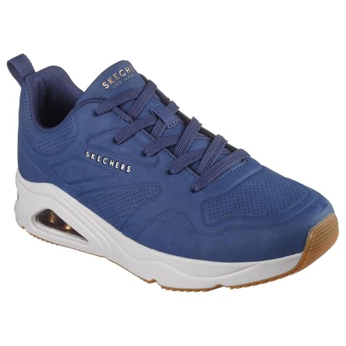 Skechers Men's Tres-Air Uno - Casairal Fashion Sneakers, Navy, 12