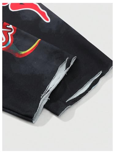 Men's Ripped Graphic Hoodies Y2k Long Sleeve Hooded Pullover Sweatshirts Streetwear4