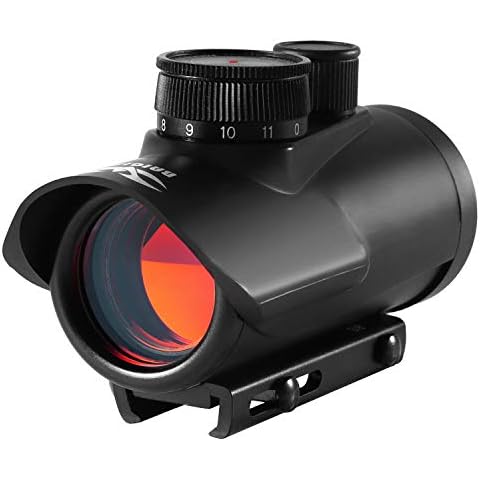 JASHKE Airsoft Red Dot Sight Scope 1x30mm Holographic Sight Rifle Scope Sights with 11mm/20mm Weaver/Picatinny Rail Mount for Hunting Cover