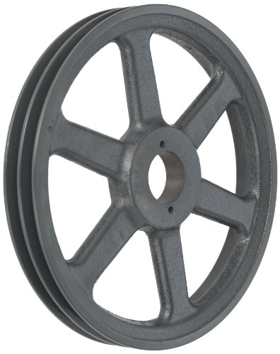 Browning 2AK104H Bushed Classical Gripbelt Sheave, 4L or A, 3L Belt, 2 Grooves, Uses H Bushing