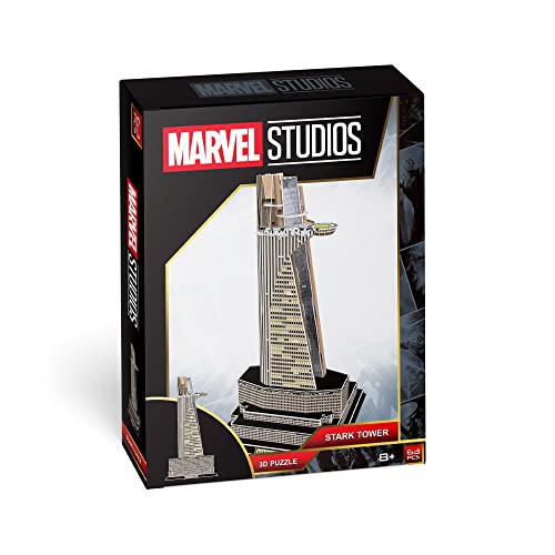 Marvel Studios: Stark Tower 3D Puzzle, Gray, 25.3 x 27.1 x 49 cm - Image 2