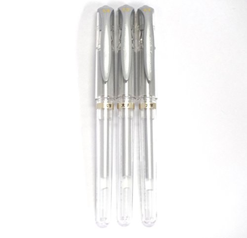 Bolígrafos Uni-Ball Signo Gel Broad Point Plateado x3 miniatura 2