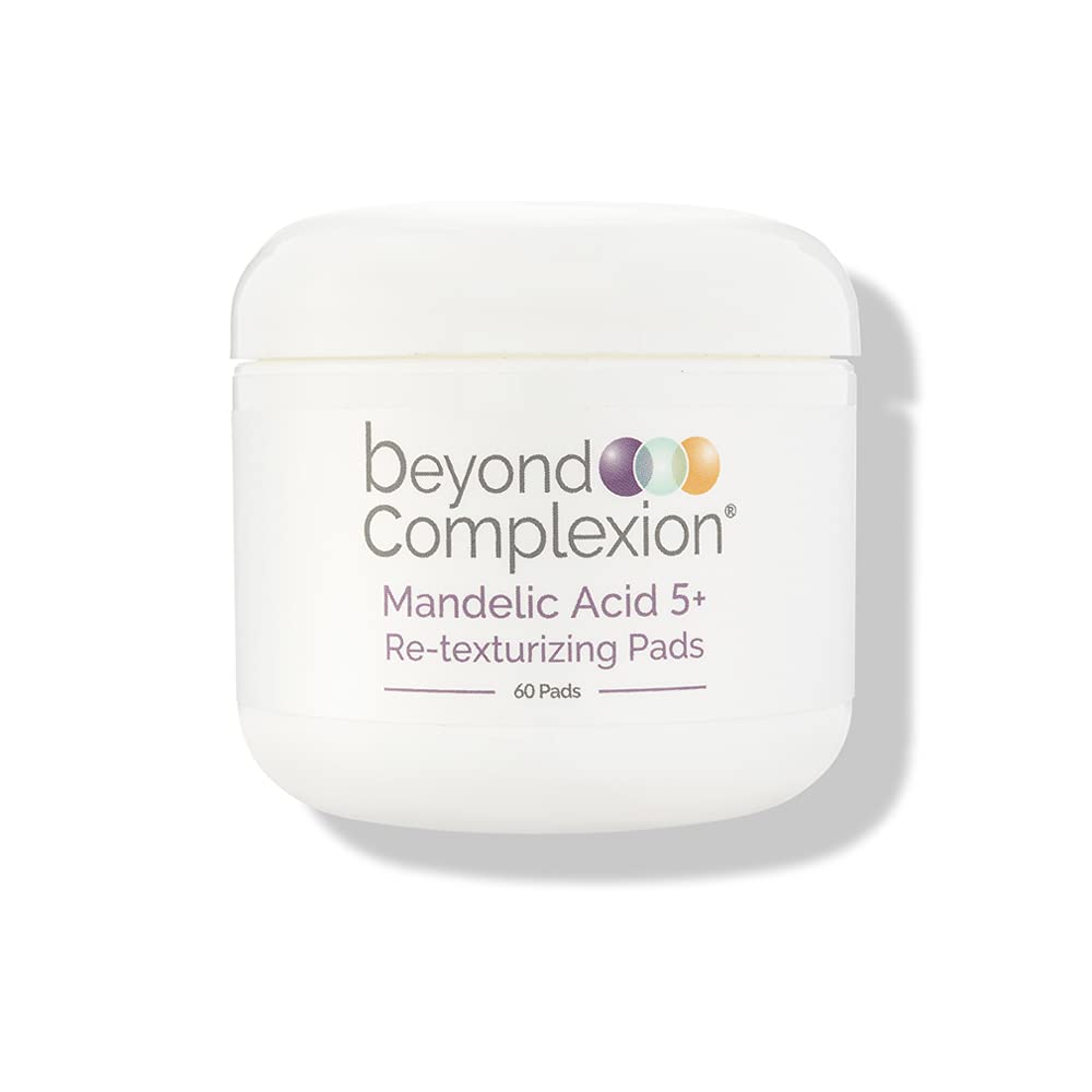 Mandelic Acid 5% Resurfacing Pads for Face with Green Tea, Hops, Aloe Extract and Phytic Acid - Exfoliating Facial Peel Pads for Minimizing the Appearance of Pores (60 PADS)