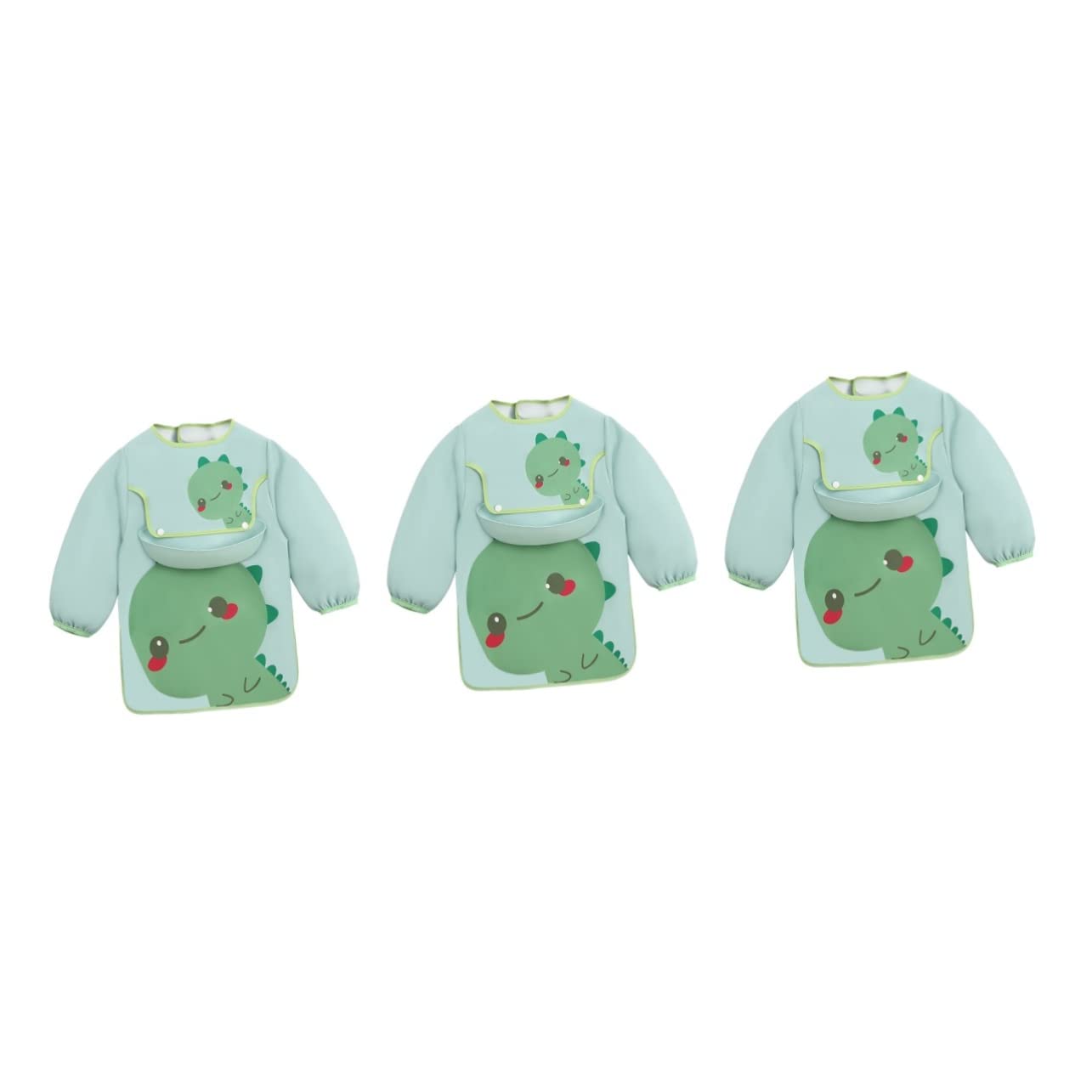 Lätzchen bibs babylätzen Schutz für Babykleidung Kunstkittel mit langen Ärmeln umstandskleidung schürze Strapazierfähiger Kittel für Kleinkinder mit Latz