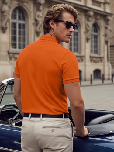 Image of LEOTUDE Men's Matty Regular Fit Polo T-Shirt for Man