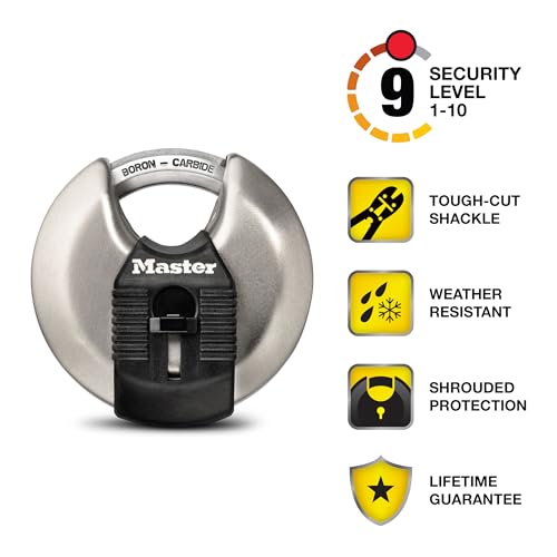 Master-Lock-M50XD-Magnum-Heavy-Duty-Stainless-Steel-Discus-Padlock-with-Key-Silver