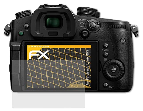atFoliX Screen Protector compatible with Panasonic Lumix GH5 Screen Protection Film, anti-reflective and shock-absorbing FX Protector Film (3X)