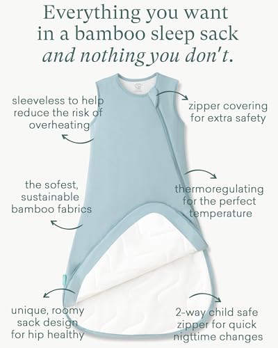 Image of PurComfy Extra-Long Toddler Sleep Sack, Premium Bamboo Viscose Warm Sleeping Bag Supersoft 1.0 TOG Wearable Blanket 3T-4T-5T