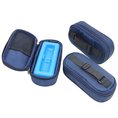 Swtgaah Bolsa aislante de insulina, nevera para helado de insulina, bolsa aislante de insulina, bolsa de viaje con bomba de insulina, enfriador, bolsa médica pequeña, Pequeño 40-500, Enfriamiento y