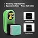YEUEK TAOM Magnetic Chalk Holder Belt Clip for Round and Square,Portable Pool Cue Chalk Holder with Silicone Clip,Silent Chalk Holder Pool Billiards,Chalk Case Pool Table Accessories