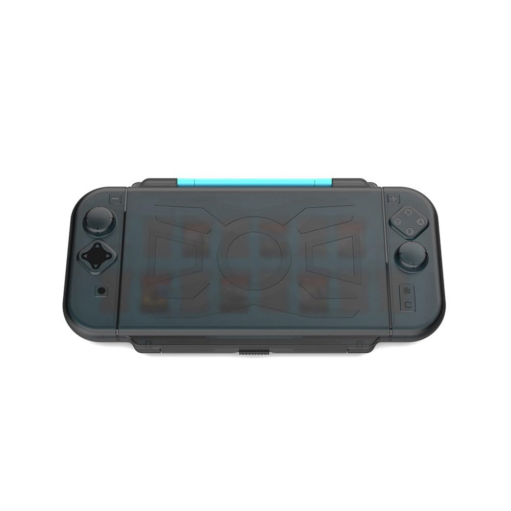 Custodia rigida per Nintendo Switch 2 con 14 cartucce di gioco, guscio protettivo in ABS, per design compatto e portatile, compatibile con giochi Nintendo Switch, nero e blu