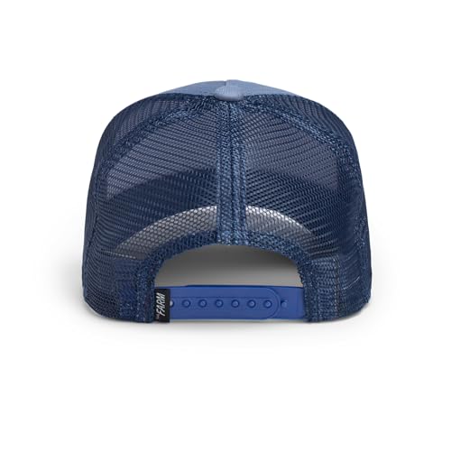 Image of Goorin Bros. The Farm Unisex Original Adjustable Snapback Trucker Hat, Blue (Donkey), One Size