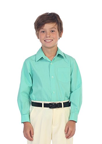 Image of Gioberti Boys Long Sleeve Solid Dress Shirt
