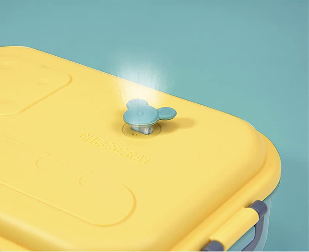 Caja Bento para Adultos para Niños, Fiambrera PP De Acero Inoxidable Creativa Y Simple, La Moda De 3 Rejillas Se Puede Utilizar para El Picnic De Trabajo Escolar