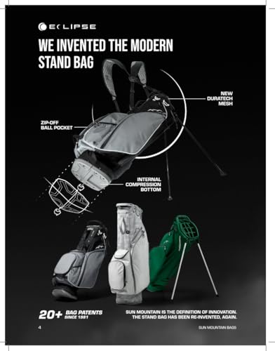 Sun Mountain Eclipse E-4.5 14-Way VLO Stand Bag 2026