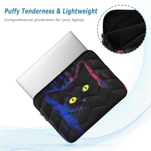 Funda para laptop Night Cat Negra para 13-14 pulgadas miniatura 5