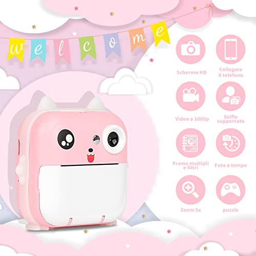 Macchina Fotografica Bambini Istantanea,Fotocamera...