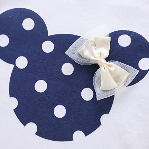 Whbfrg Baby Girl Clothes, 2 Pieces Long Sleeved Cute Toddler Infant Outfits Kids Tops And Pants Set(18-24 Months,Blue) #TOP2