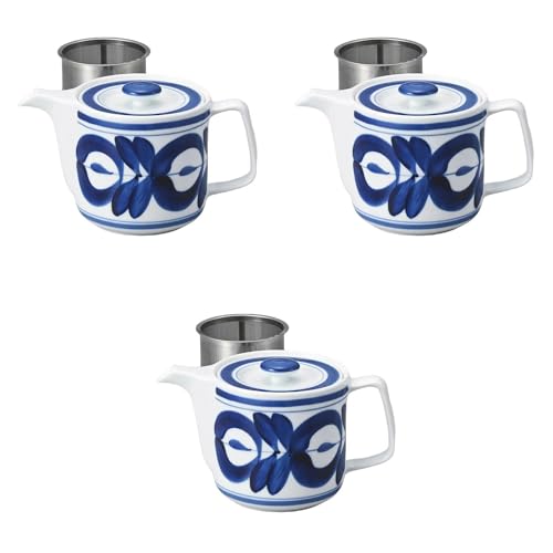 Set of 3 Majolica SS Pot [3.9 x 3.9 inches (10 x 10 cm) (550cc)] | Arita-yaki Pot, Setomonohonpo