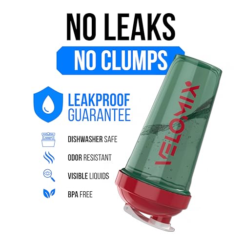 Image of VELOMIX -2 Pack- 28 oz Protein Shaker Bottles for Protein Mixes - 2x Wire Whisk | Leak Proof Shaker Cups for Protein Shakes and Pre Workout | Protein Shaker Bottle Pack (D1) Viva Palette