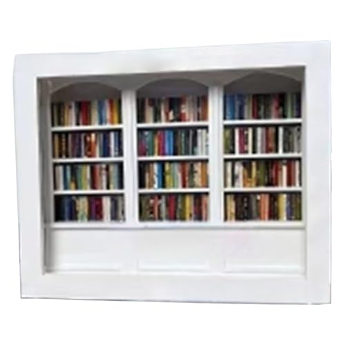 Librería miniatura adorno de madera para solucionar espacios vacíos en repisas 7