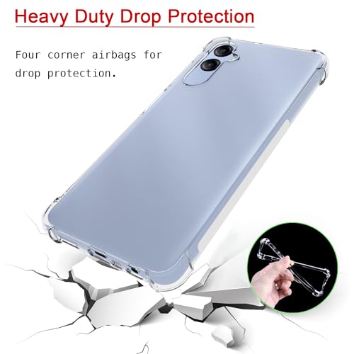 Image of for Samsung A05s Case,Samsung A05s Phone Case Clear Transparent Reinforced Corners TPU Shock-Absorption Flexible Cell Phone Cover for Samsung A05s - Transparent