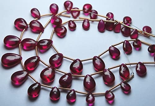 Corindon rubellite poire pour remplacer vos pierres ternes par des briolettes éclatantes
