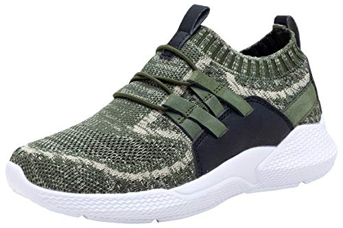 COODO Boy's Breathable Sneakers Kids Casual Sport Shoes (9 Toddler,Khaki)