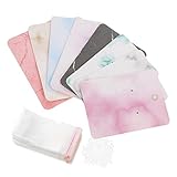 Angoily Tarjetas de Exhibición para Joyería con Diseño de Mármol Bolsas Transparentes y Soportes para Pendientes para Collares Aretes y Organización Tiendas o Eventos